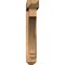 Ekena Millwork Imperial Arts and Crafts Smooth Bracket w/ Offset Brace, Western Red Cedar, 5 1/2"W x 32"D x 32"H BKT0604X32X32IMP03SWR - alternate 4